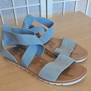 Sorel Light Blue Women's Sandals